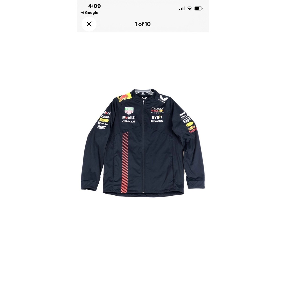 NEW! Castore Red Bull Racing Official Team Soft Shell Jacket Full Zip Up XL - Picture 7 of 16